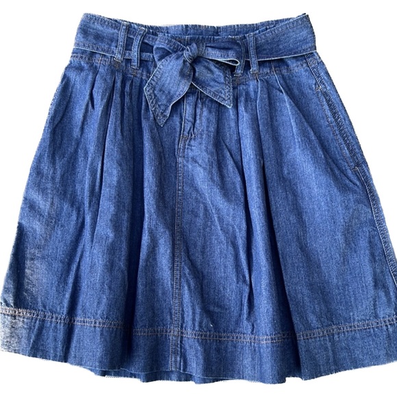 🎯NWOT Nine West Jeans Pleated Skirt Blue Size 6 - Picture 1 of 10
